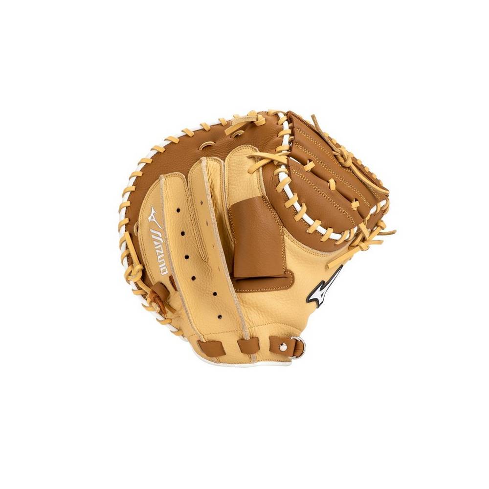 Mizuno Men's Franchise Series Baseball Catcher’s Mitt 33.5" Brown (312972-EFG)